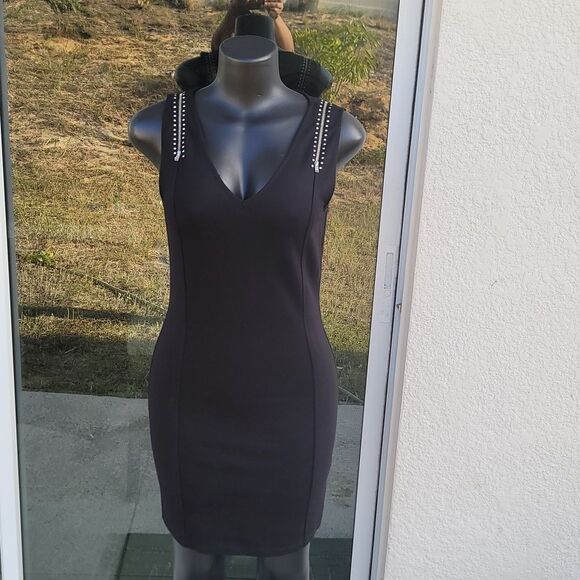 BRAND NEW LYNN RITCHE SILVER SLEVELESS STRAPPY ZIPPER DESIGN SHOULDERS DRESS - Picture 4 of 15